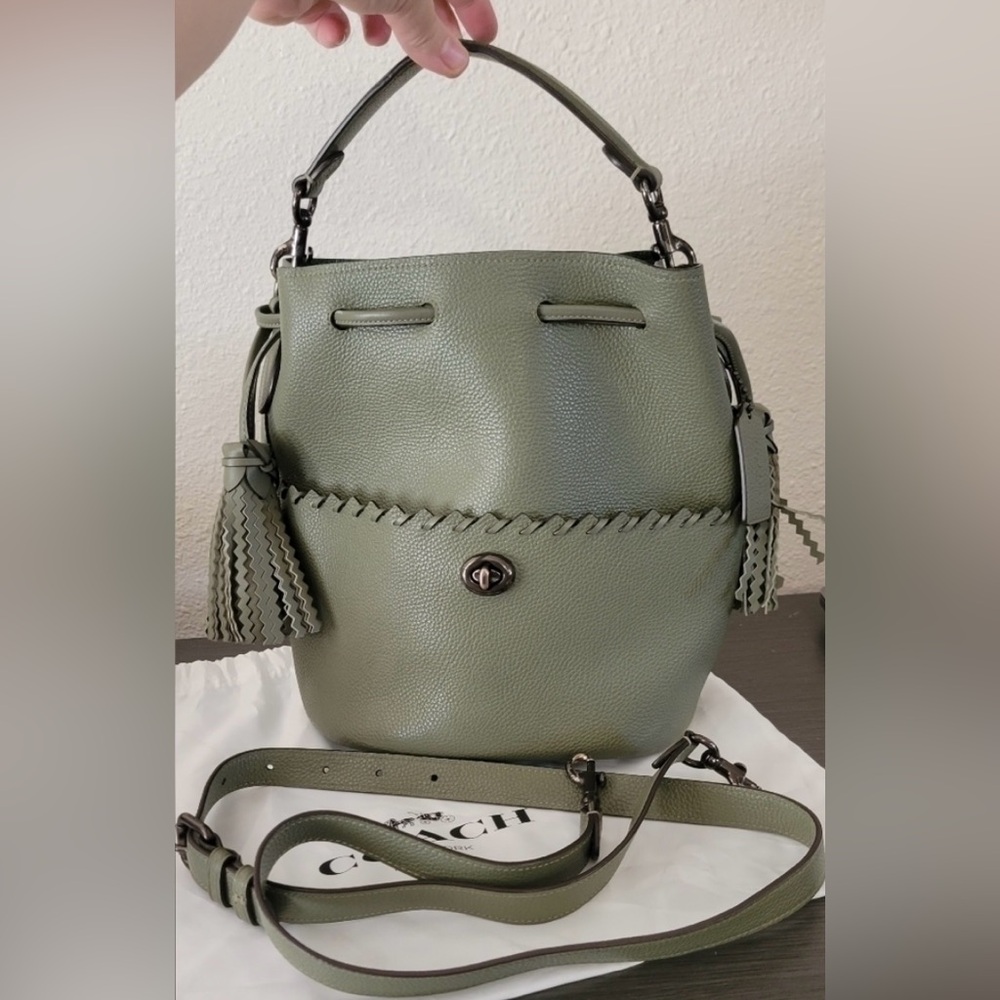 Coach Lora Bucket Bag in green